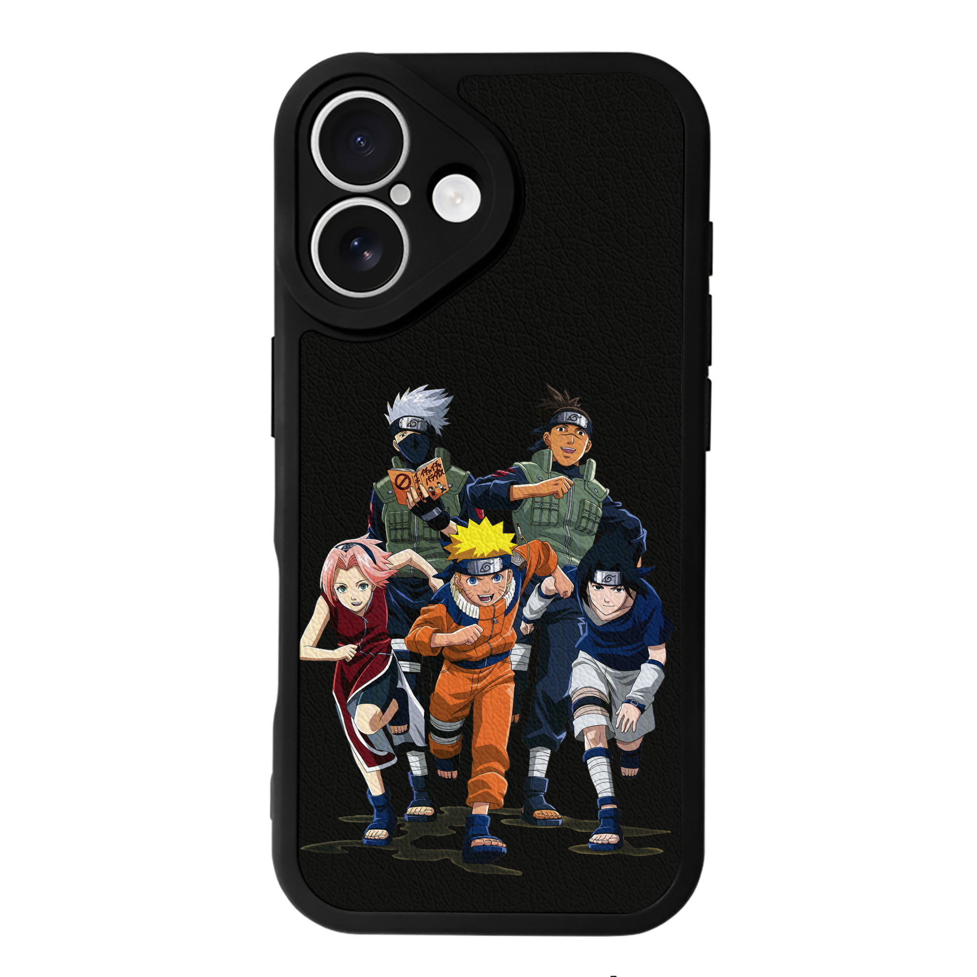 （画像用） NARUTO -ナルト- うずまき ナルト Uzumaki Naruto 【iPhone 16シリーズ対応】シリコンスマホケース（レザー調） 材質：シリコン